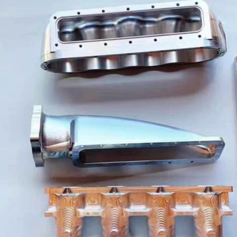 CNC billet intake manifold aluminum copper — EKINSUN