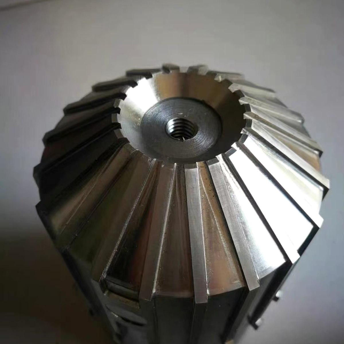 Turbine impeller top view — EKINSUN CNC machining